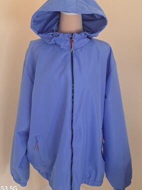 Ozark Trail Blue Hooded Windbreaker Jacket
